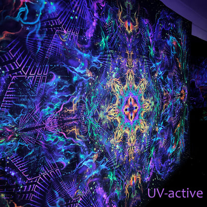 Yantra of the Universe Psy Backdrop UV-Active Blacklight