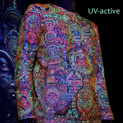 Maya Pattern Long sleeve Blacklight UV-active