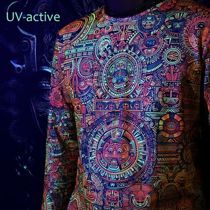 Maya Pattern Long sleeve Blacklight UV-active