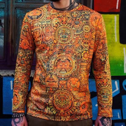 Maya Pattern Long sleeve Blacklight UV-active