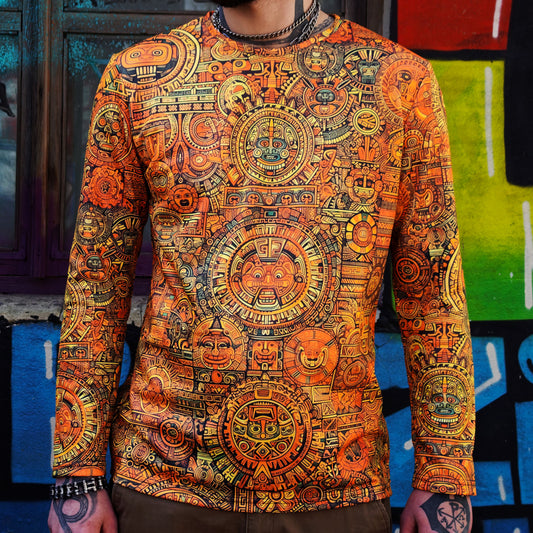 Maya Pattern Long sleeve Blacklight UV-active