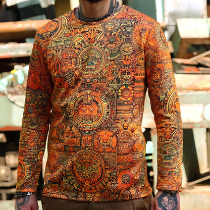 Maya Pattern Long sleeve Blacklight UV-active