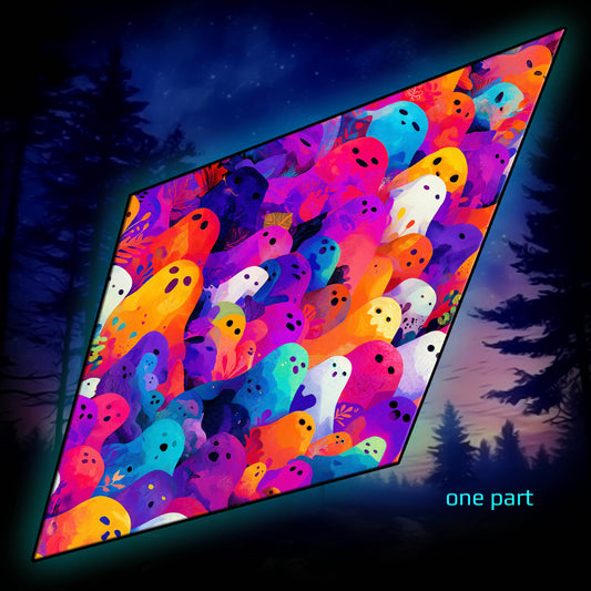 Acid Ghosts Canopy UV Active Blacklight Decor