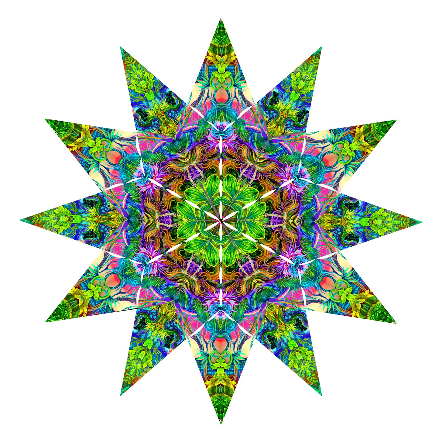 Floral Canopy UV-Active Blacklight - Artrama