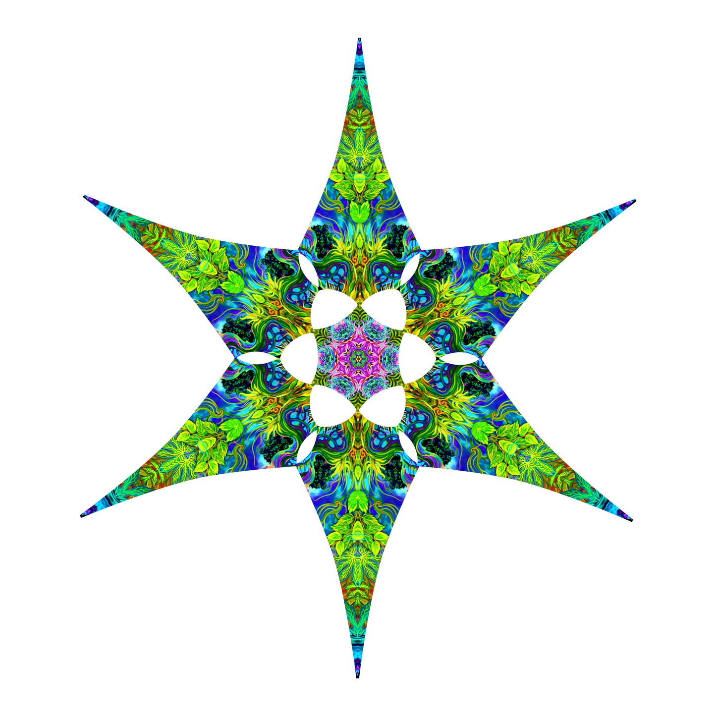 Floral Canopy UV-Active Blacklight - Artrama