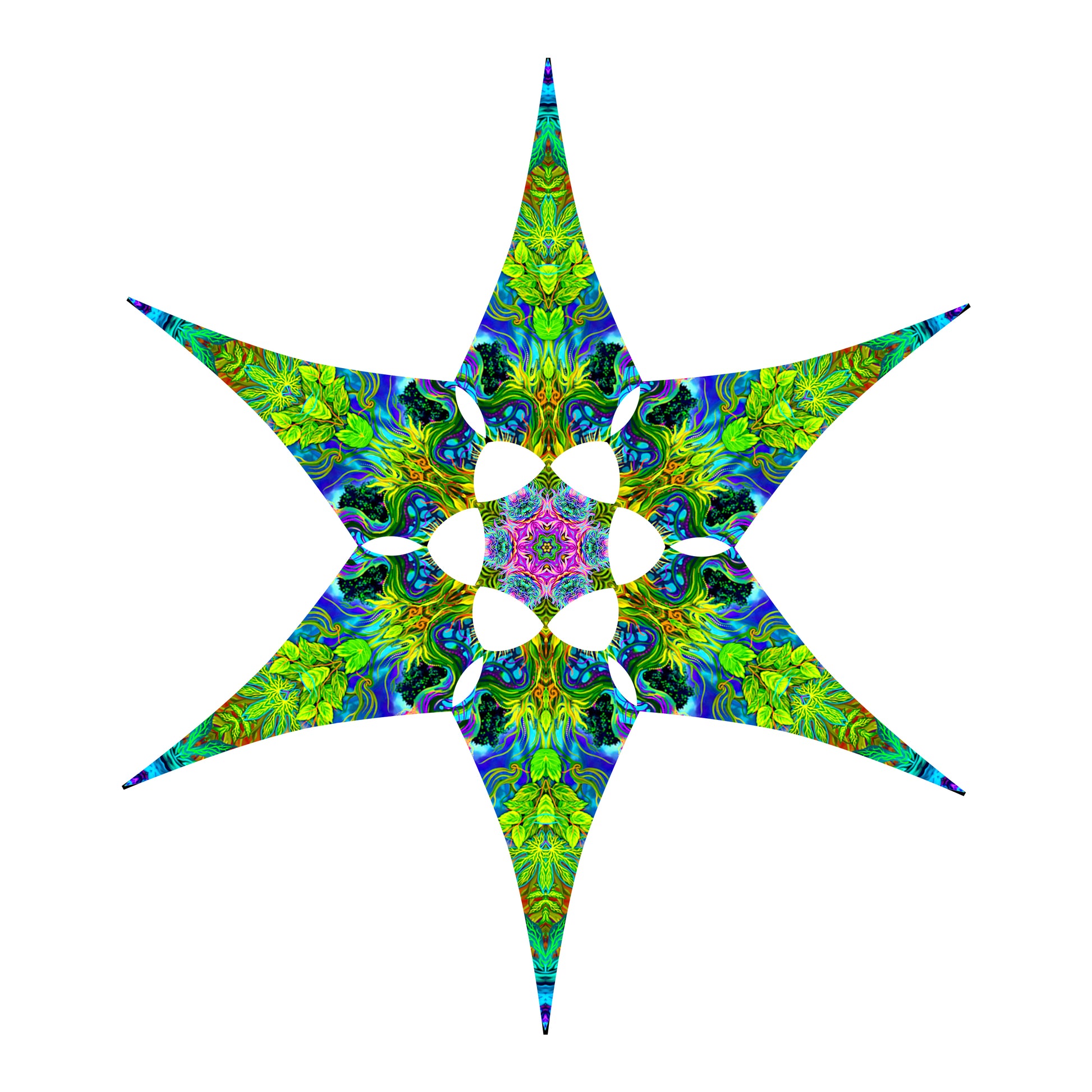 Floral Canopy UV-Active Blacklight - Artrama