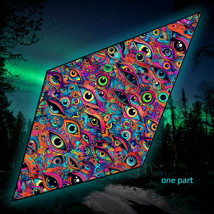 All eyes on me Canopy UV Active Blacklight Decor