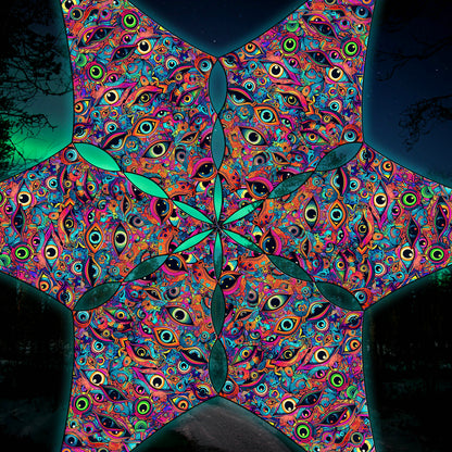 All eyes on me Canopy UV Active Blacklight Decor