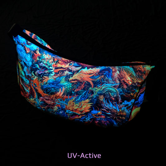 UV active bag Asian Dragons