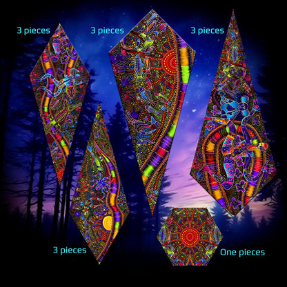 Tribal Australia Canopy UV-Active Blacklight
