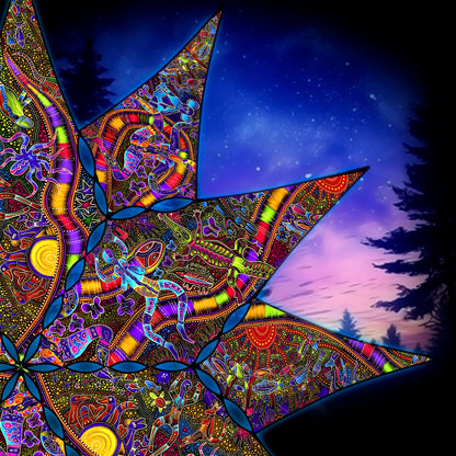 Tribal Australia Canopy UV-Active Blacklight