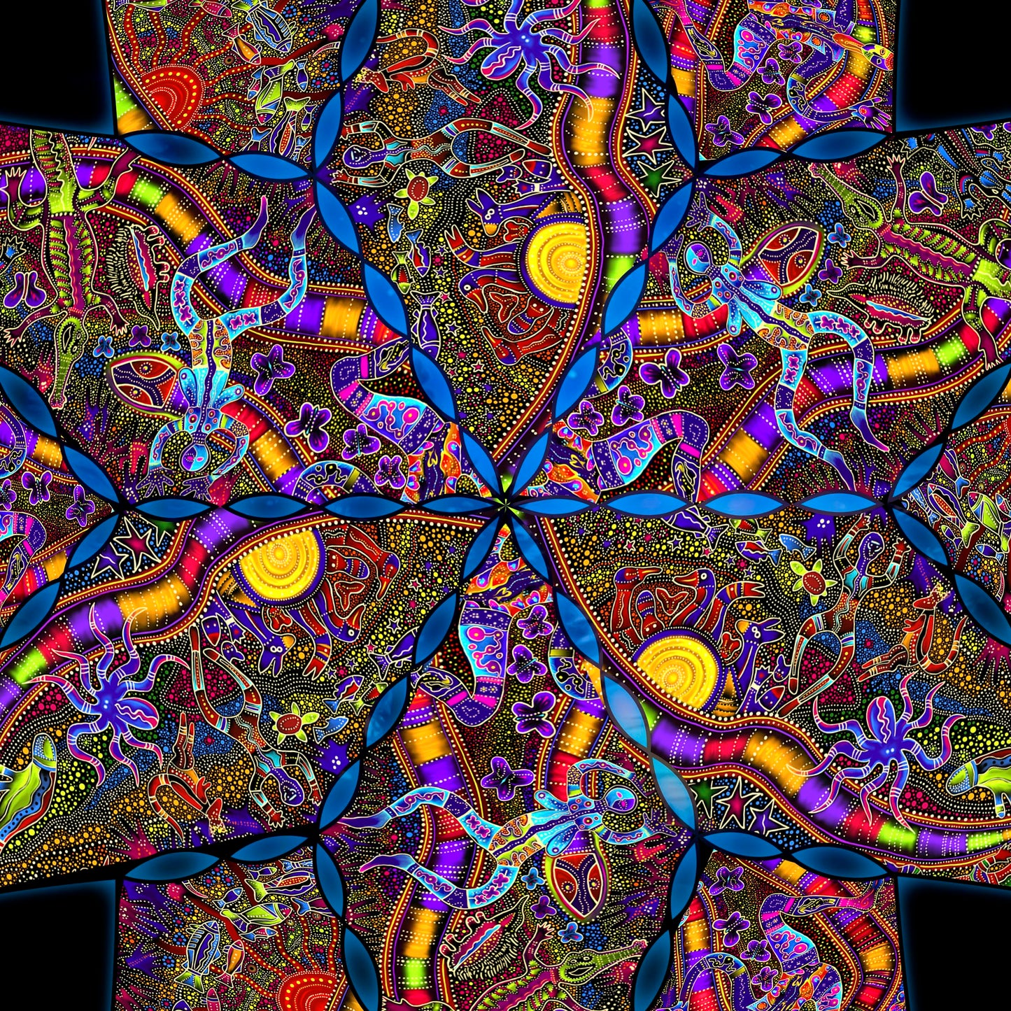 Tribal Australia Canopy UV-Active Blacklight