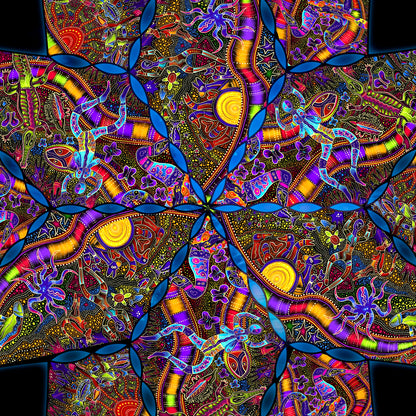 Tribal Australia Canopy UV-Active Blacklight