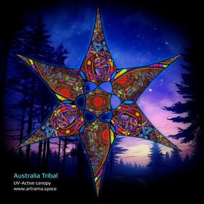 Tribal Australia Canopy UV-Active Blacklight