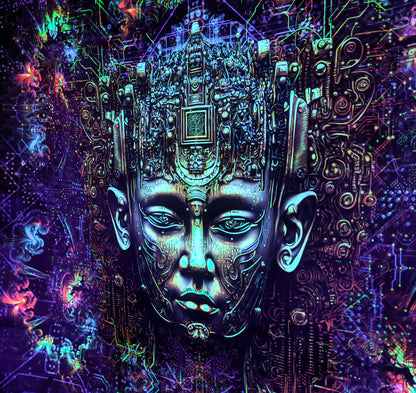 Buddha Hallucination UV active Blacklight Backdrop - Artrama