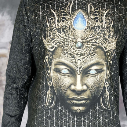 Concentration Buddha State Long sleeve UV-active Blacklight - Artrama