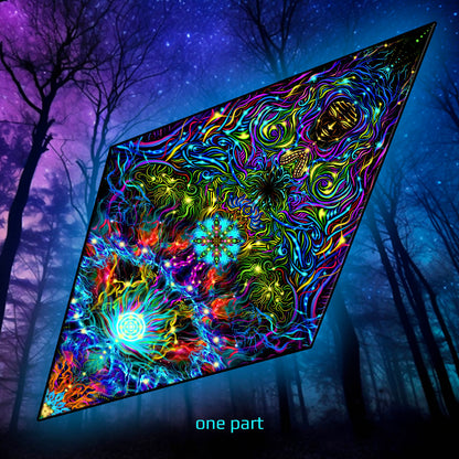 Lotus Canopy UV Active Blacklight Decor