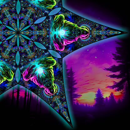 Psy Adept Canopy UV Active Blacklight Decor