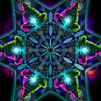 Psy Adept Canopy UV Active Blacklight Decor