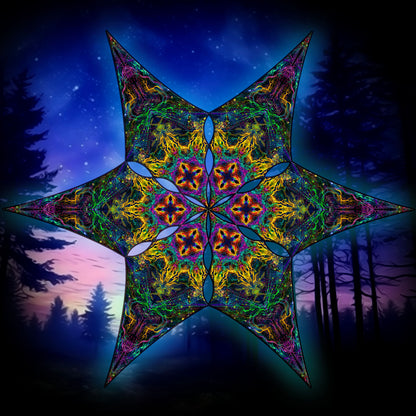 Universe Canopy UV Active Blacklight Decor