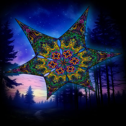Universe Canopy UV Active Blacklight Decor