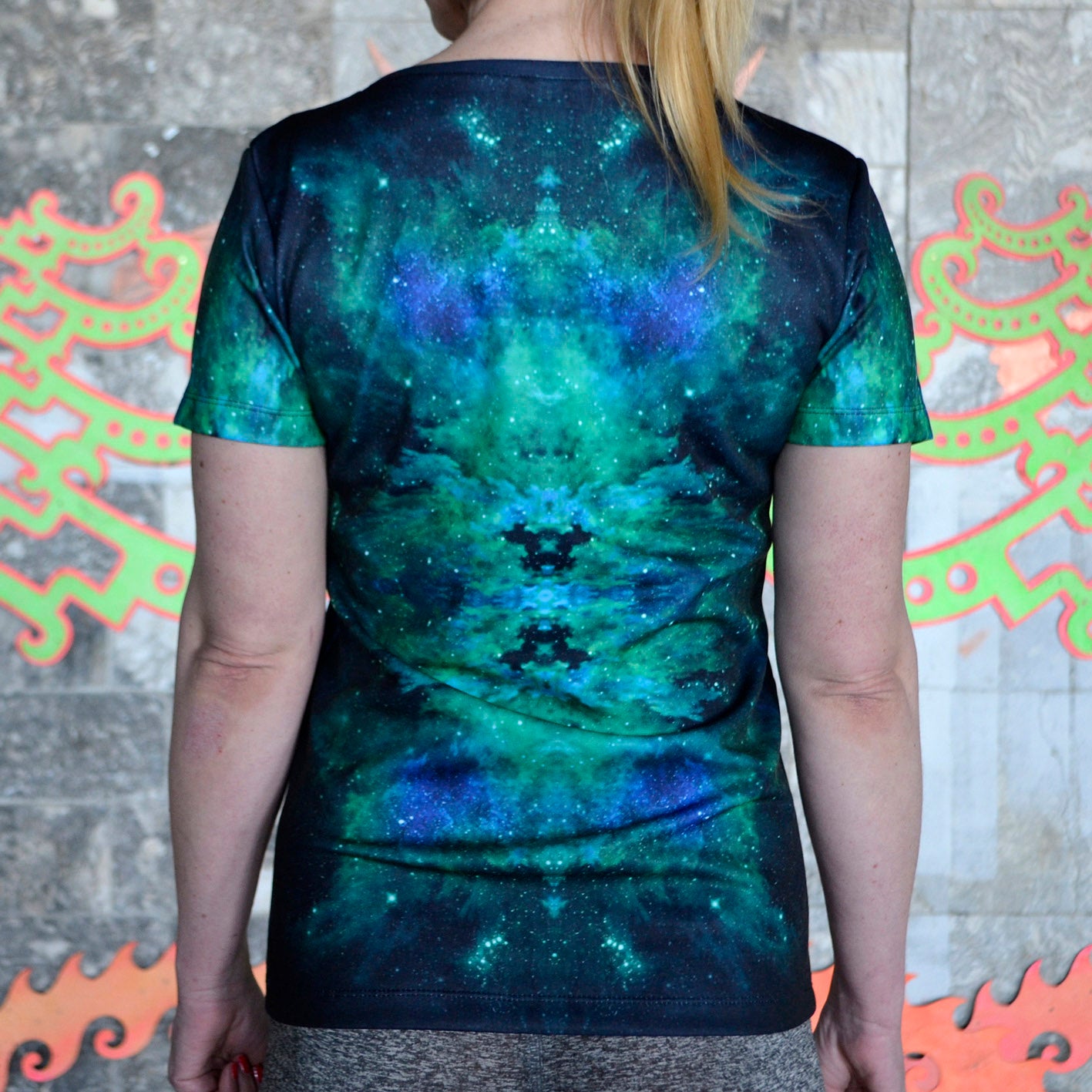 DMT Flower T-shirt UV active Blacklight - Artrama