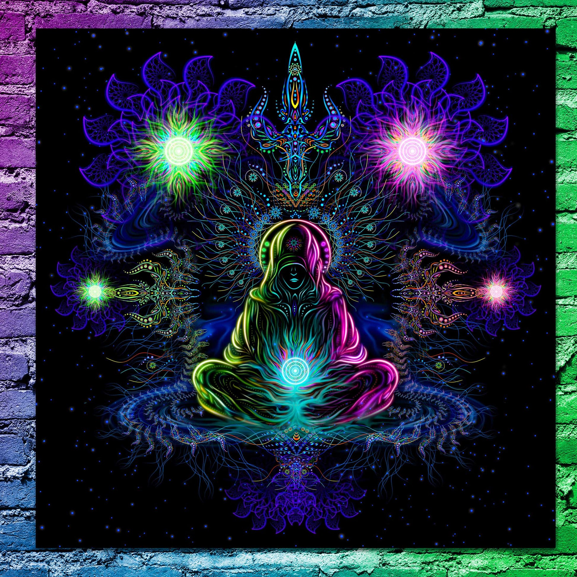 Deep of space UV active Blacklight Backdrop - Artrama