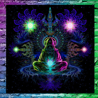 Deep of space UV active Blacklight Backdrop - Artrama
