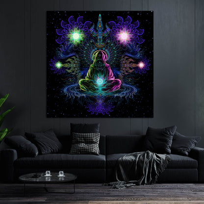 Deep of space UV active Blacklight Backdrop - Artrama