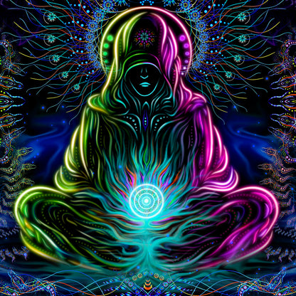 Deep of space UV active Blacklight Backdrop - Artrama