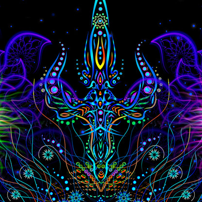 Deep of space UV active Blacklight Backdrop - Artrama