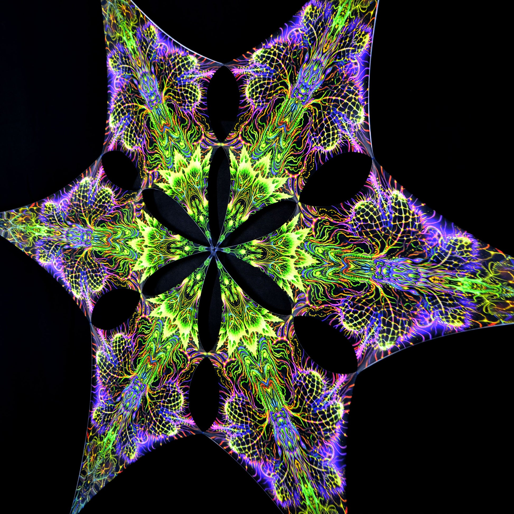 Devil's trumpet Canopy UV Active Blacklight Decor - Artrama