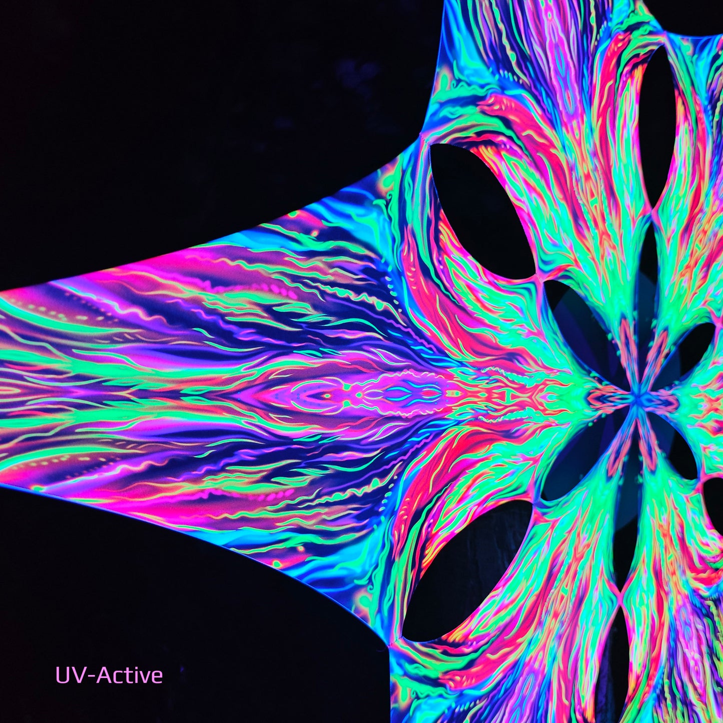 Fire Dance Canopy UV Active Blacklight Decor