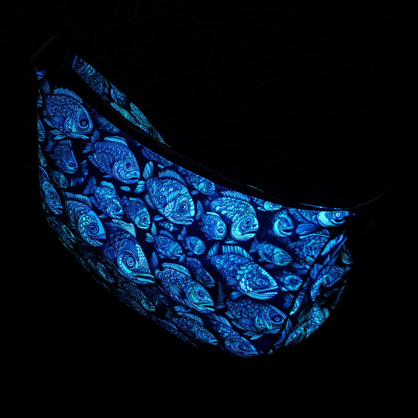 UV active bag Green fishes