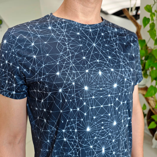 Geometry of neurons Blacklight UV active T-shirt