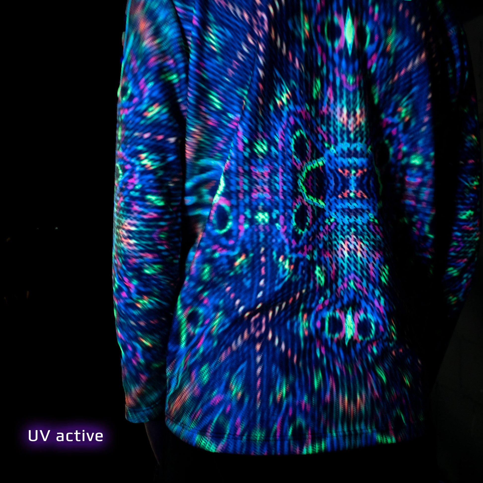 Green Monk Long sleeve UV-active Blacklight - Artrama