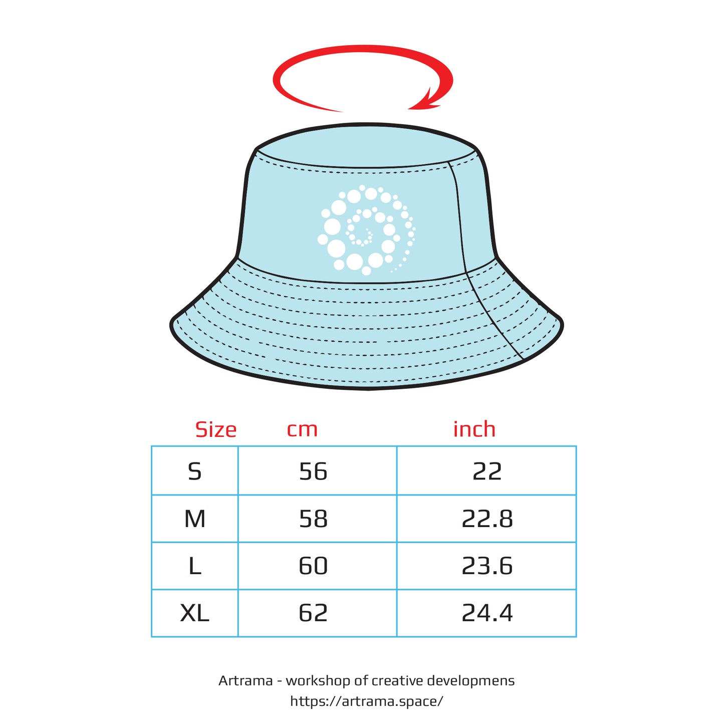 Acid Serpents Panama, Blacklight UV active bucket hat