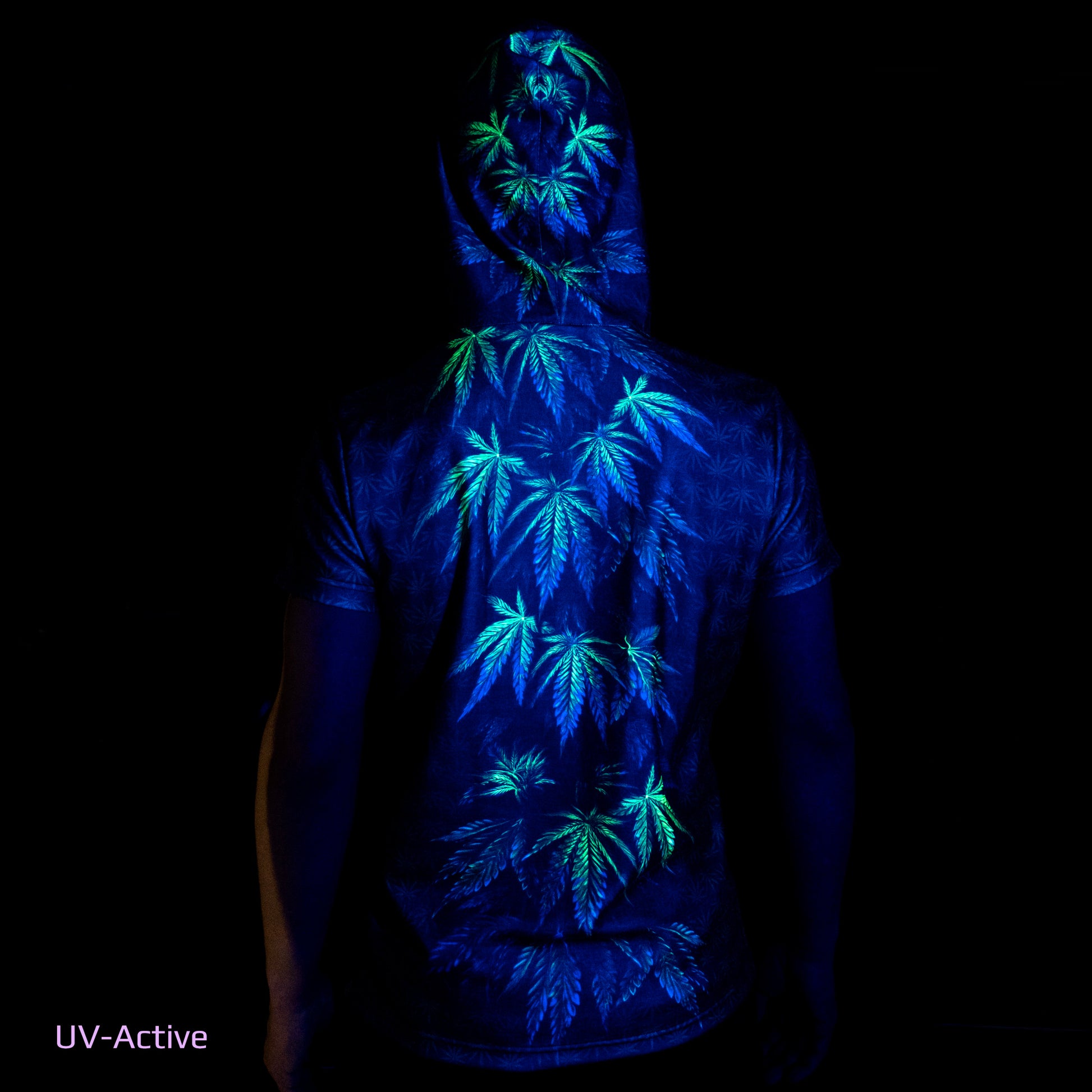 Cannabis Tree T-shirt Blacklight UV active - Artrama
