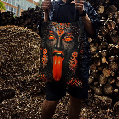 Kali Ma Blacklight UV active shopper bag