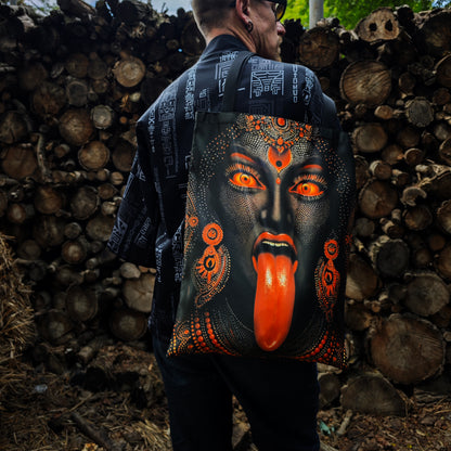 Kali Ma Blacklight UV active shopper bag