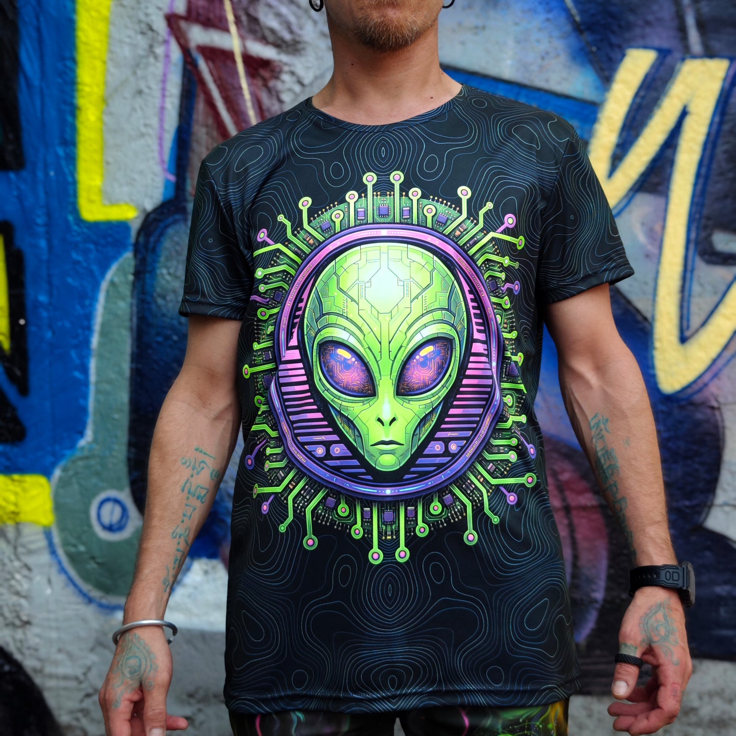 UFO Alien UV Reactive T-shirt