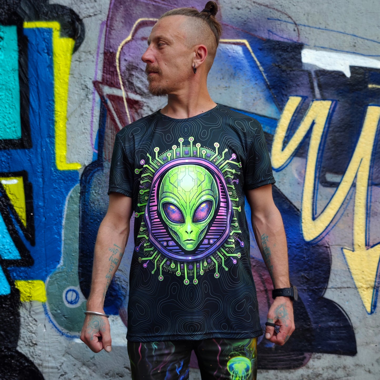 UFO Alien UV Reactive T-shirt