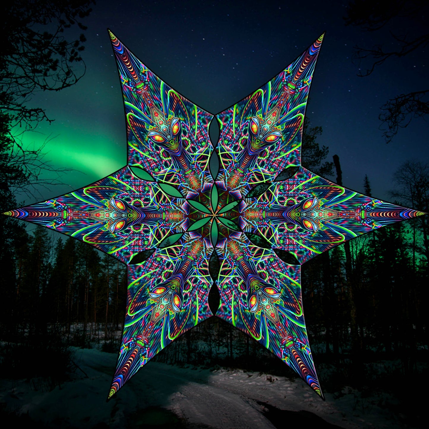 Insect Alien Canopy UV Active Blacklight Decor