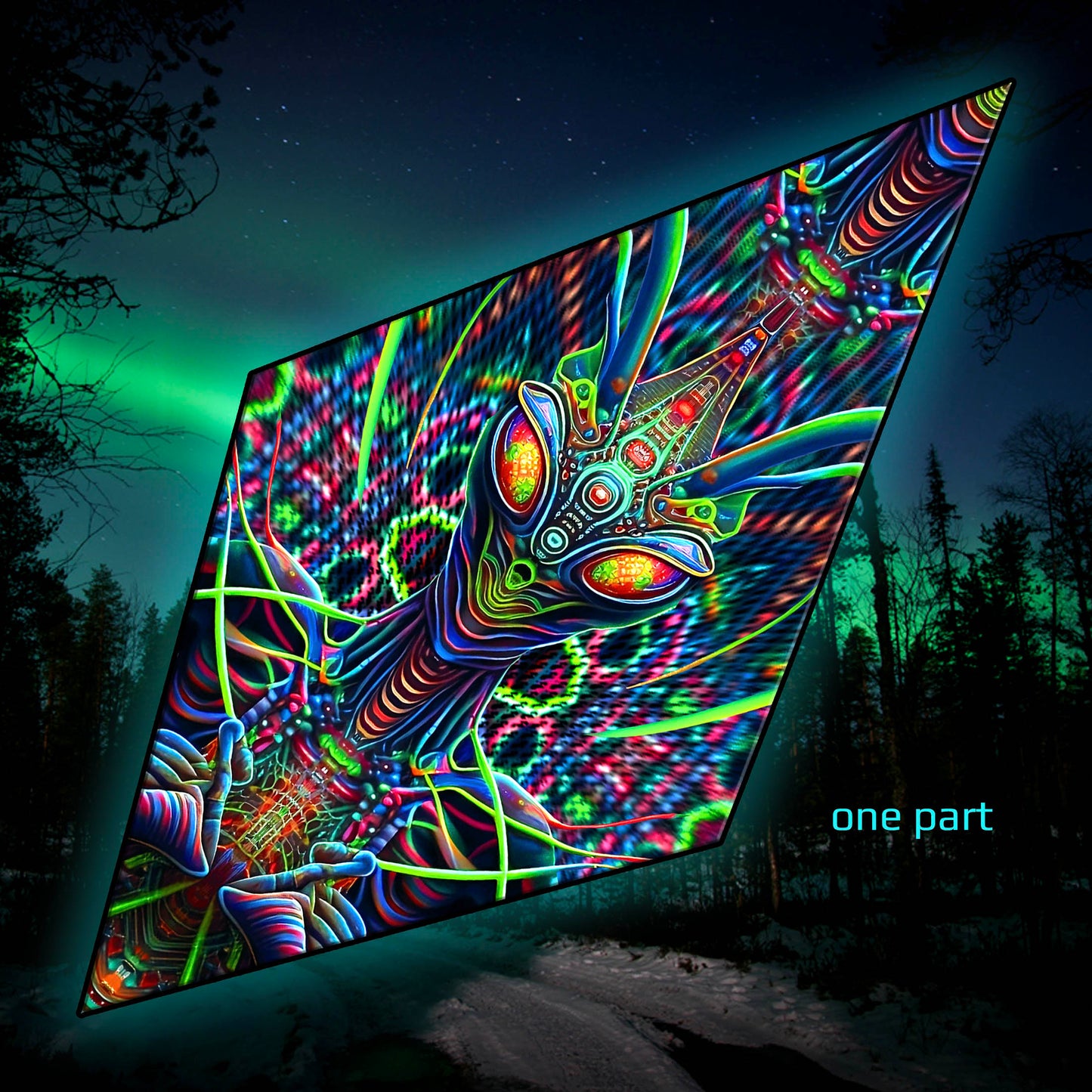 Insect Alien Canopy UV Active Blacklight Decor