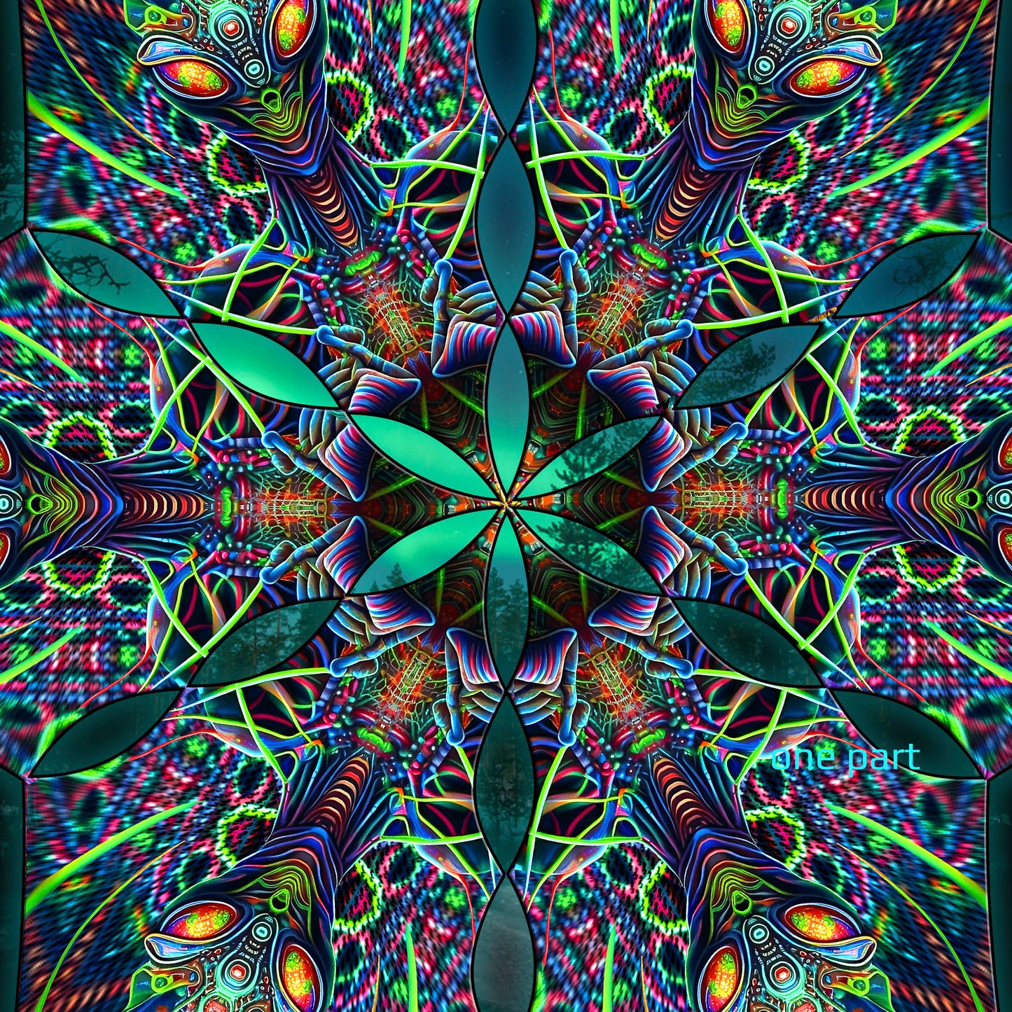 Insect Alien Canopy UV Active Blacklight Decor