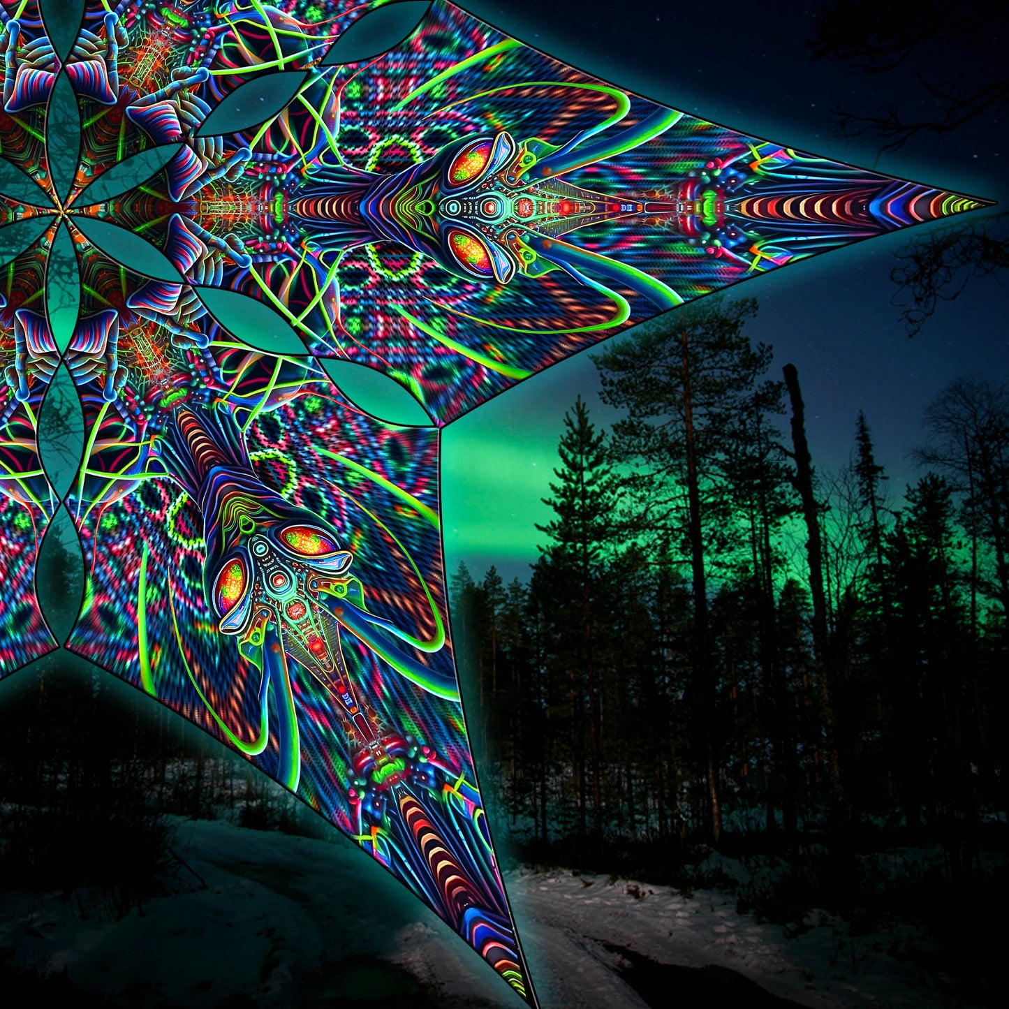 Insect Alien Canopy UV Active Blacklight Decor