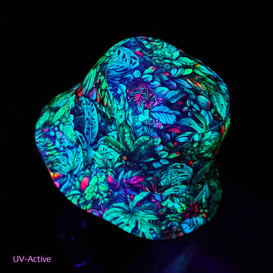 Jungle Panama, Blacklight UV active bucket hat