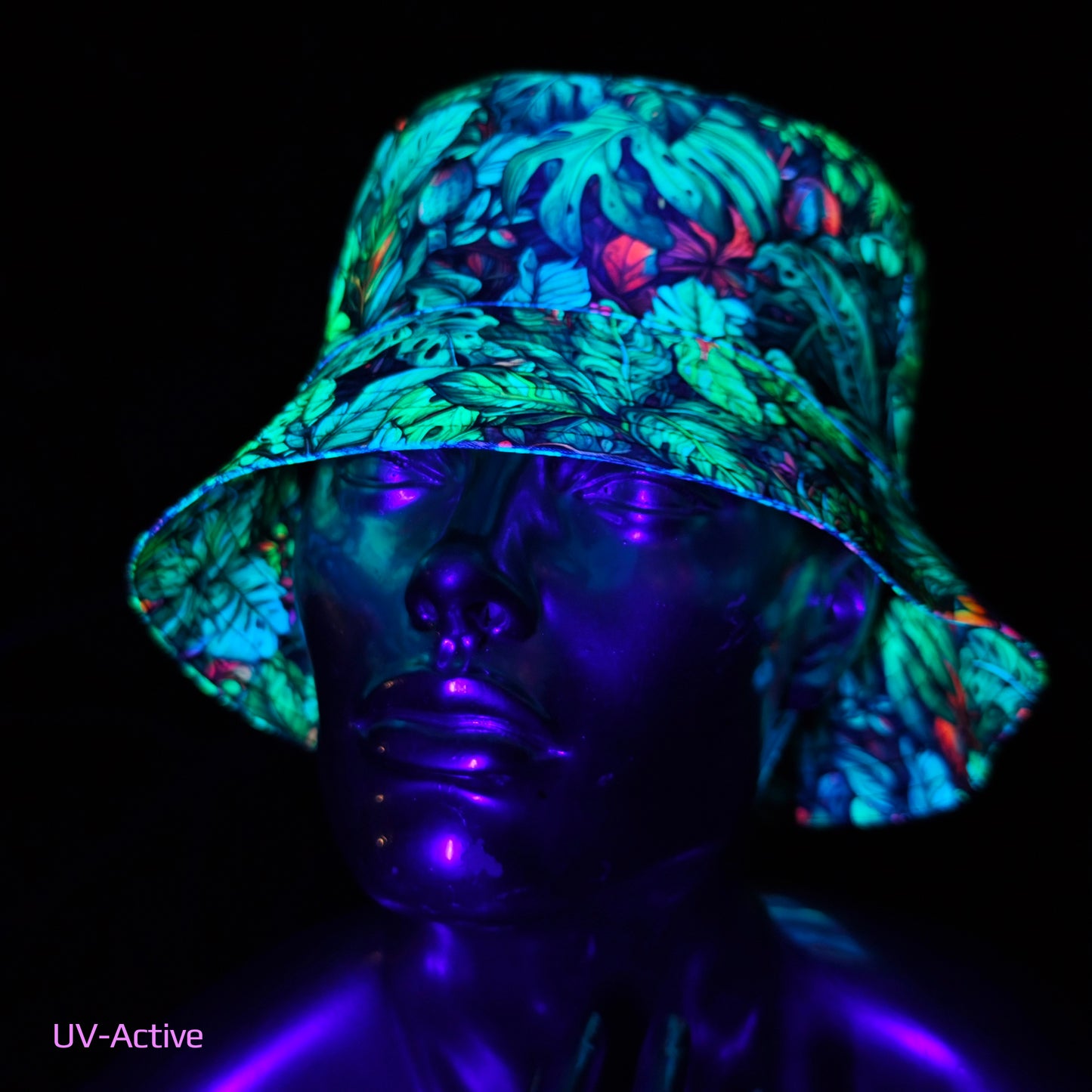 Jungle Panama, Blacklight UV active bucket hat