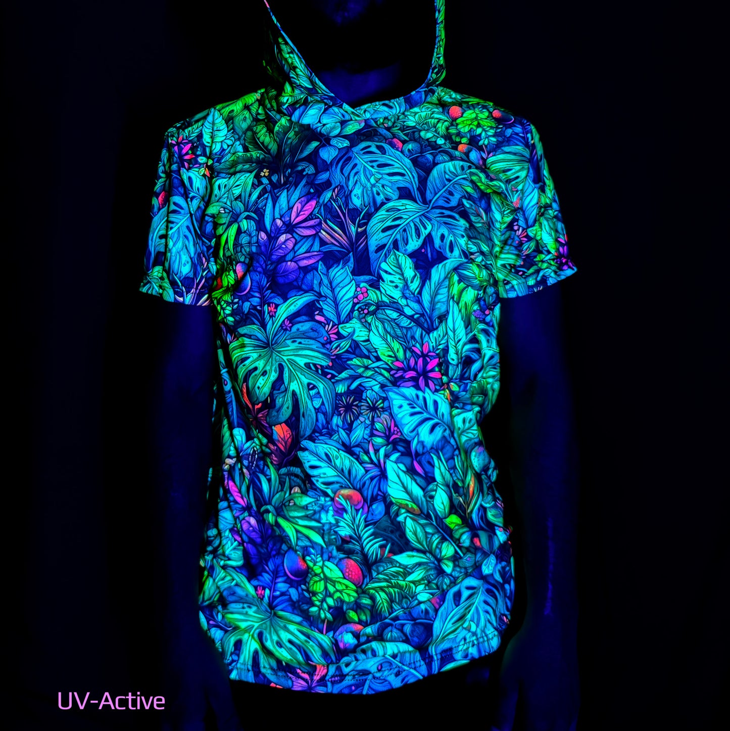 Jungle Blacklight UV active T-shirt