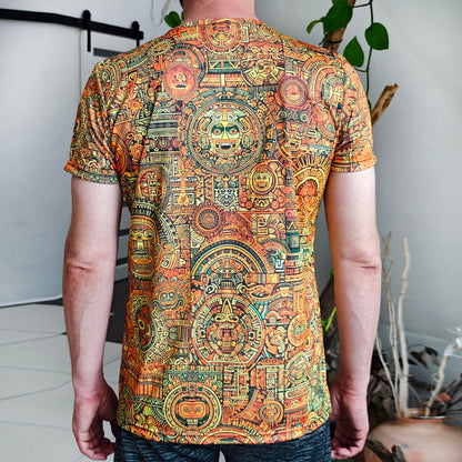 Maya Pattern Blacklight UV active T-shirt